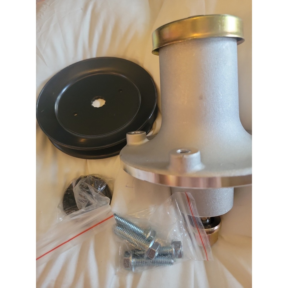 539112170 532112171 48" Deck Spindle Pulley Blade & Belt For Husqvarna Dixon